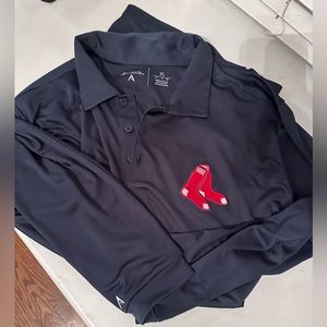 Antigua Boston Red Sox long sleeve polo shirt.